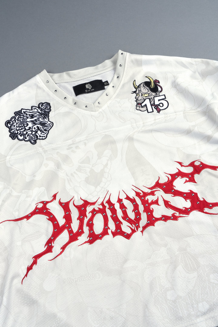 Gashadokuro Emmitt Football Jersey in Cream