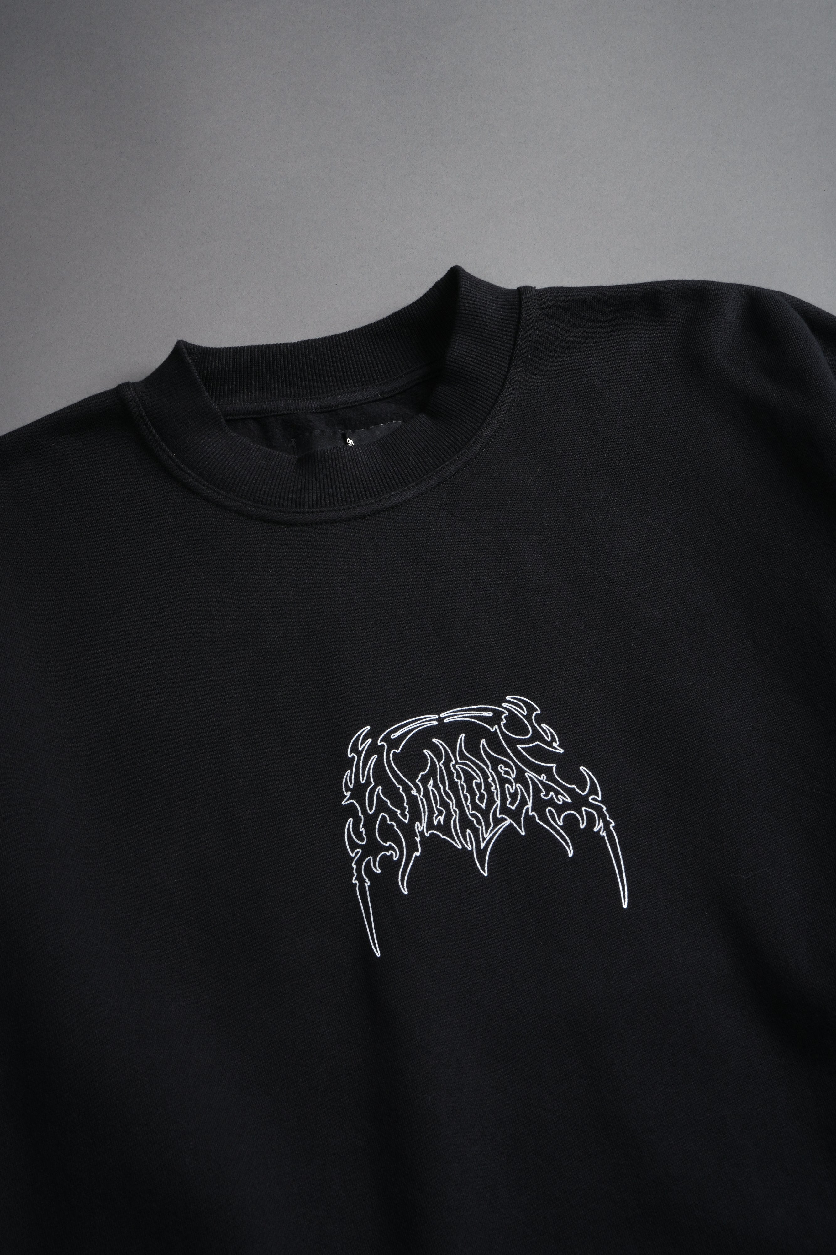 Finite Flame London Crewneck in Black