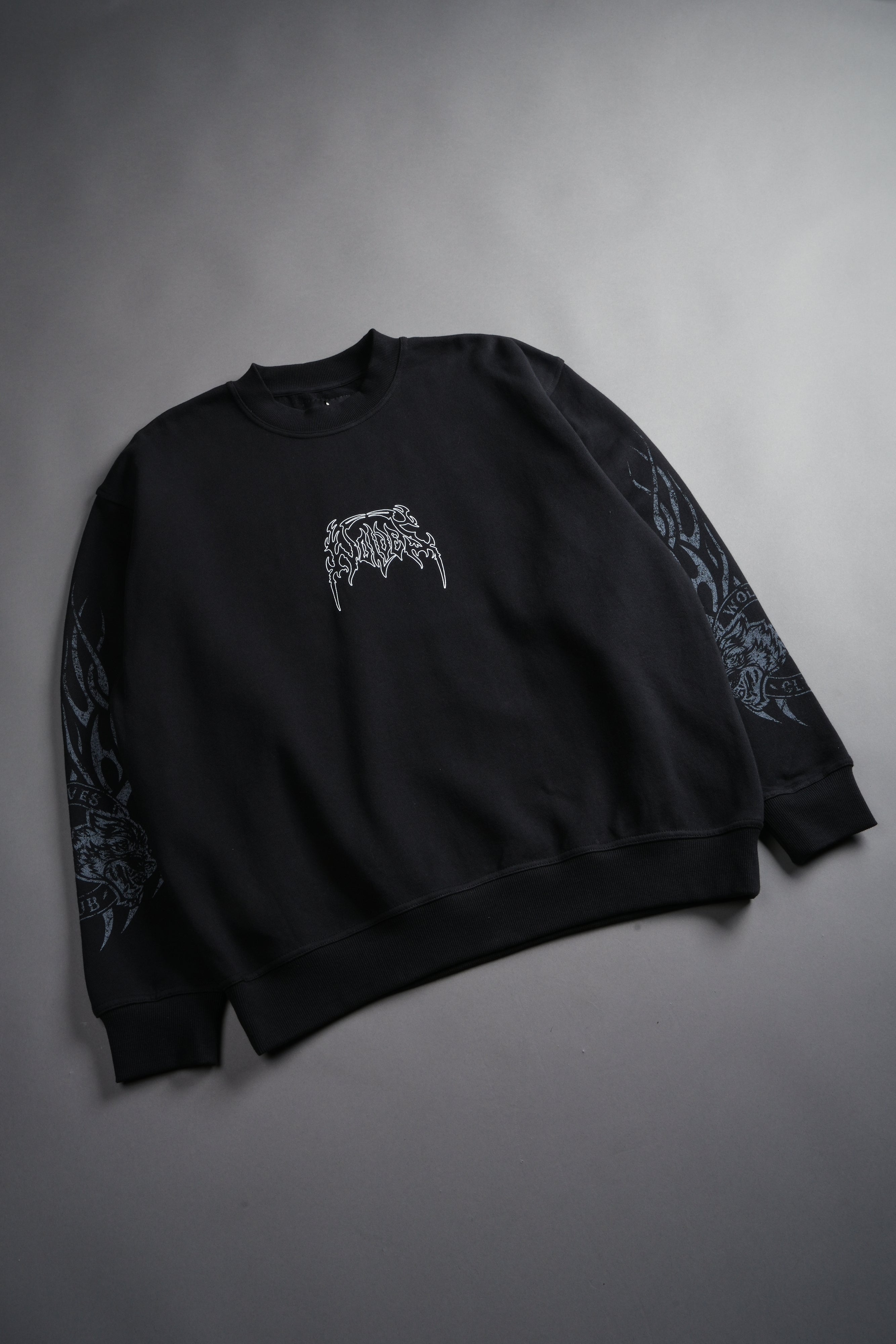 Finite Flame London Crewneck in Black