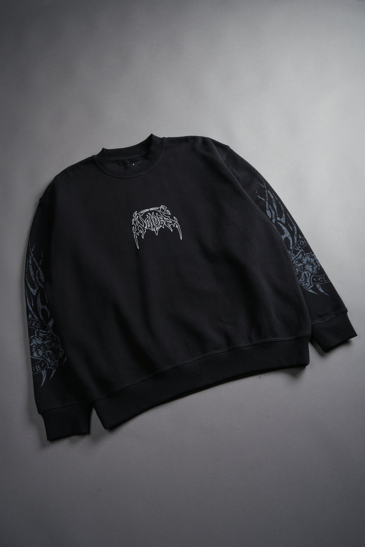 Finite Flame London Crewneck in Black