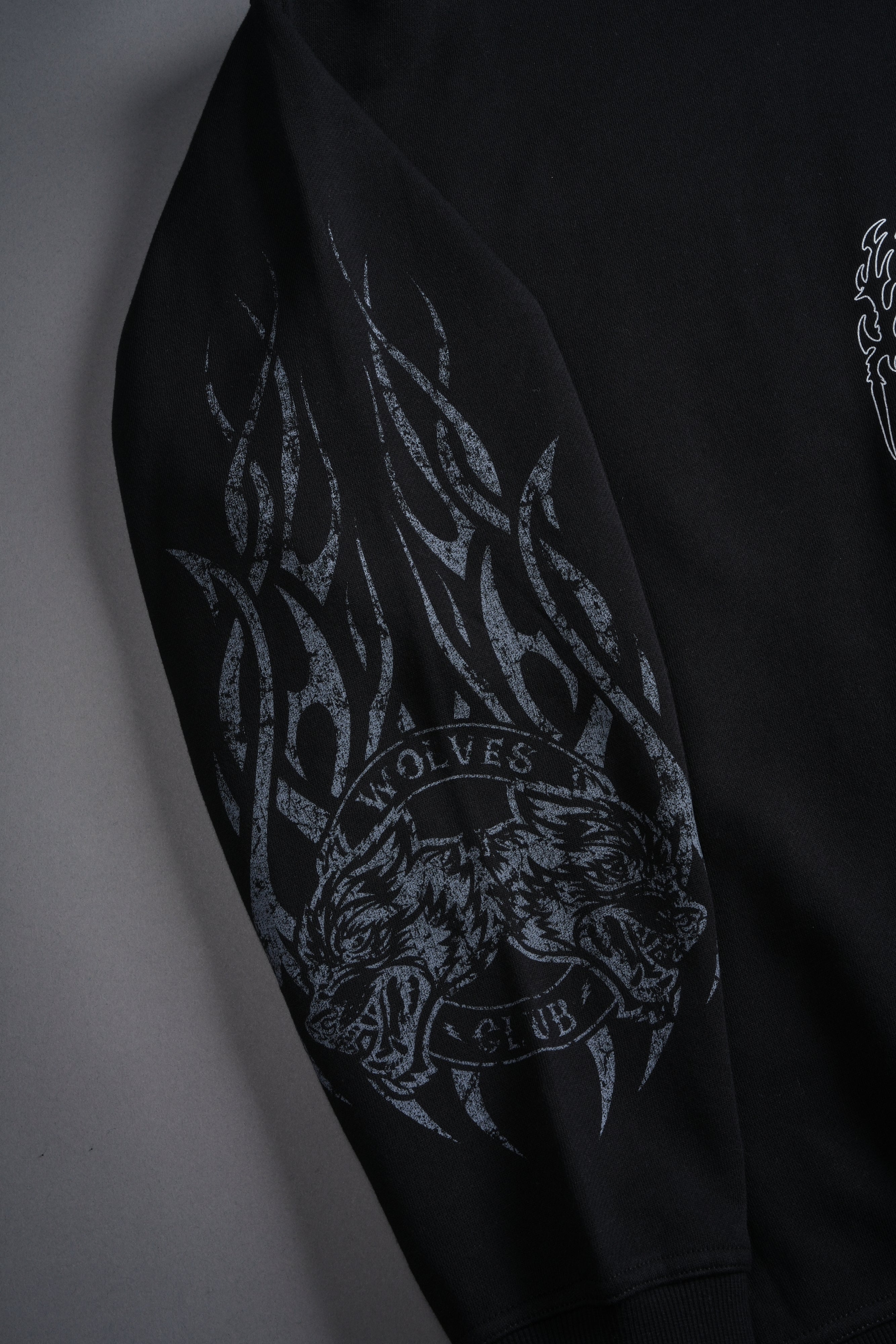 Finite Flame London Crewneck in Black