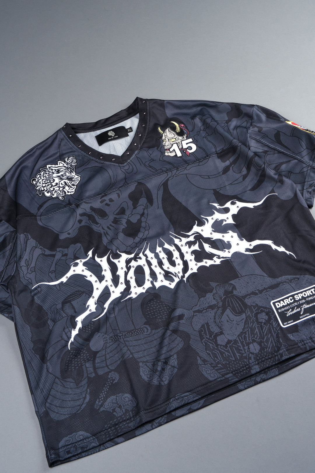 Gashadokuro Emmitt Football Jersey in Black