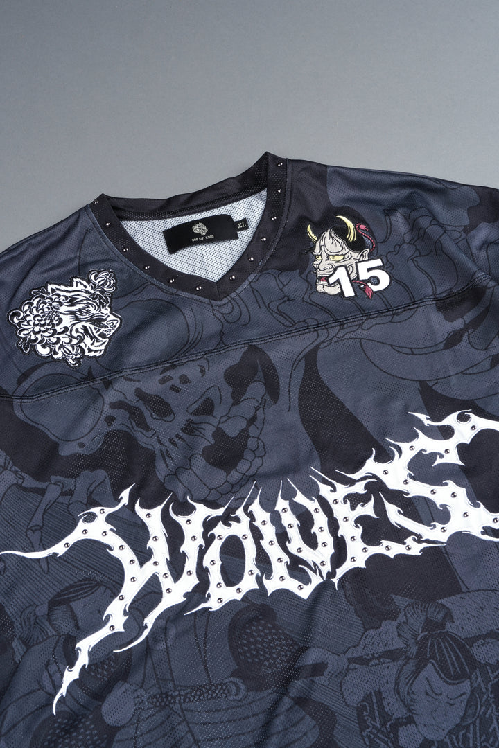 Gashadokuro Emmitt Football Jersey in Black