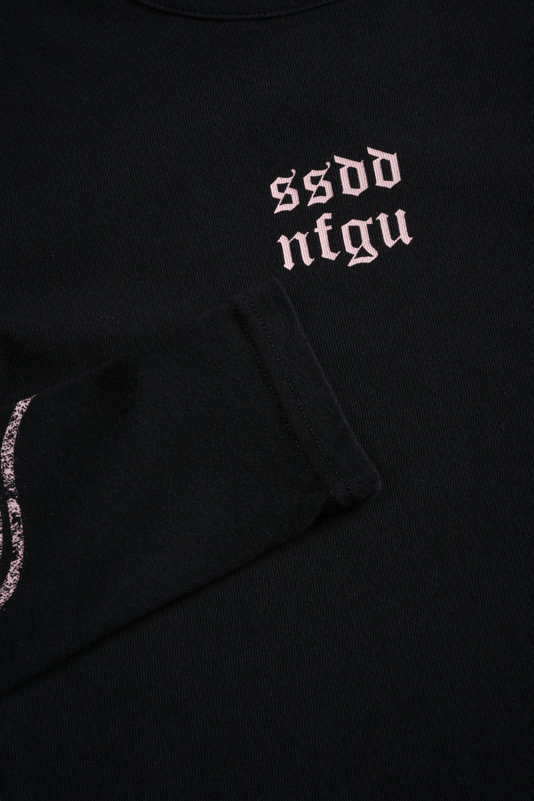 Finite Flame L/S "Baby" Tee in Black