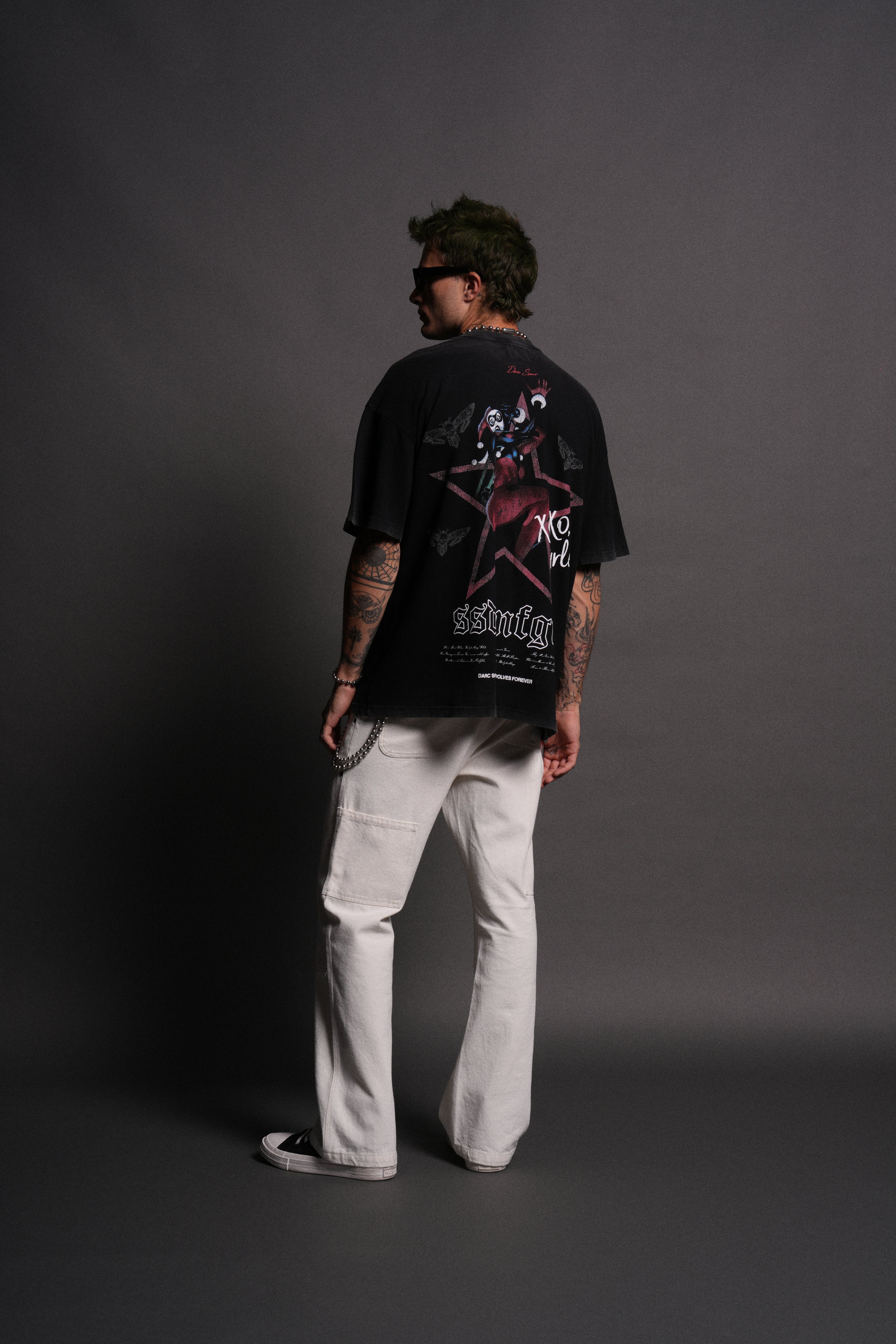 XOXO "Premium" Oversized Tee in Black