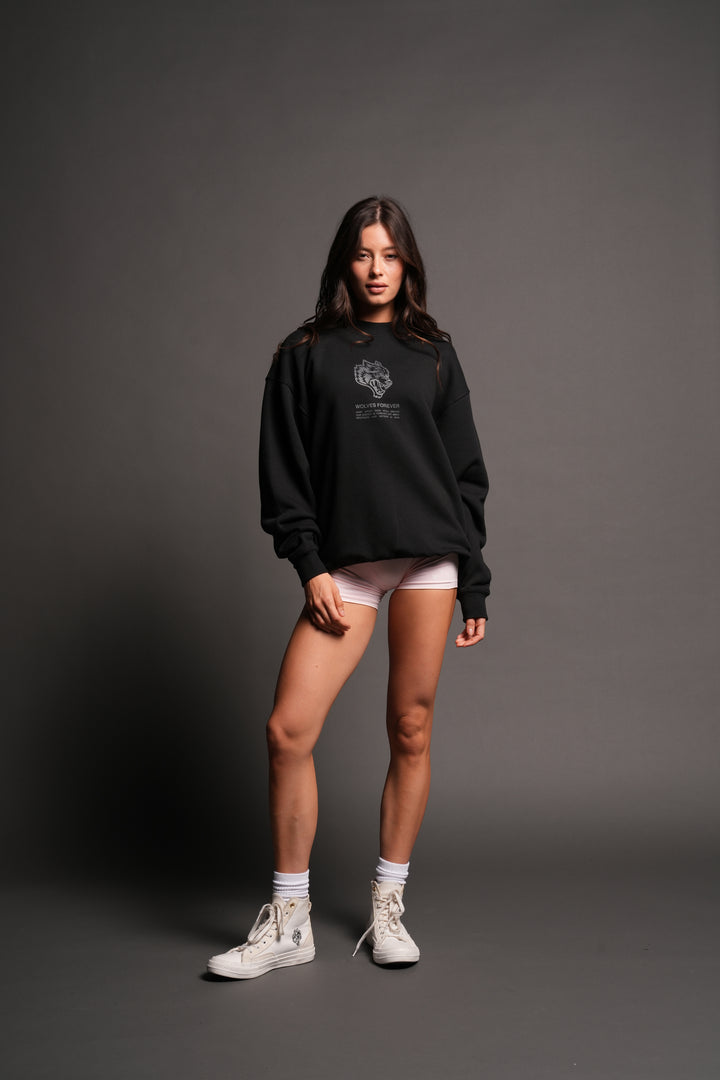 Wolves Have Your Back London Crewneck In Black