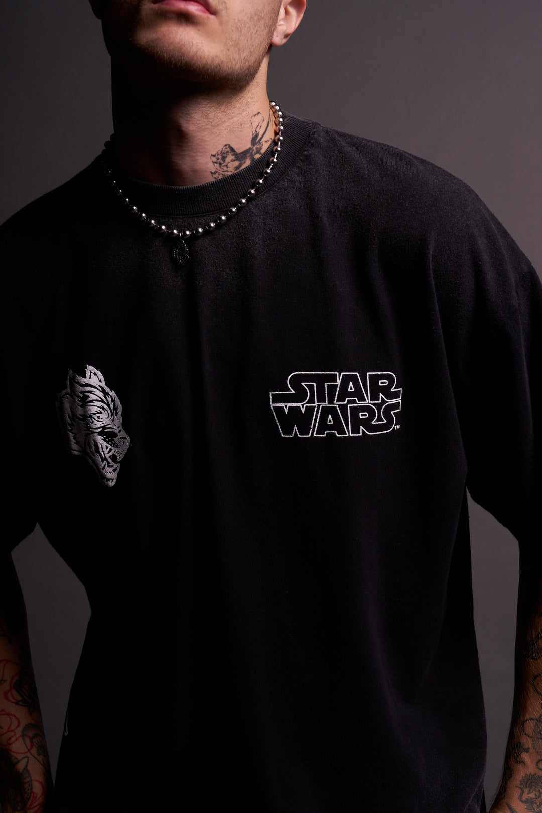 Come To The Dark Side "Premium" Oversized Tee in Black