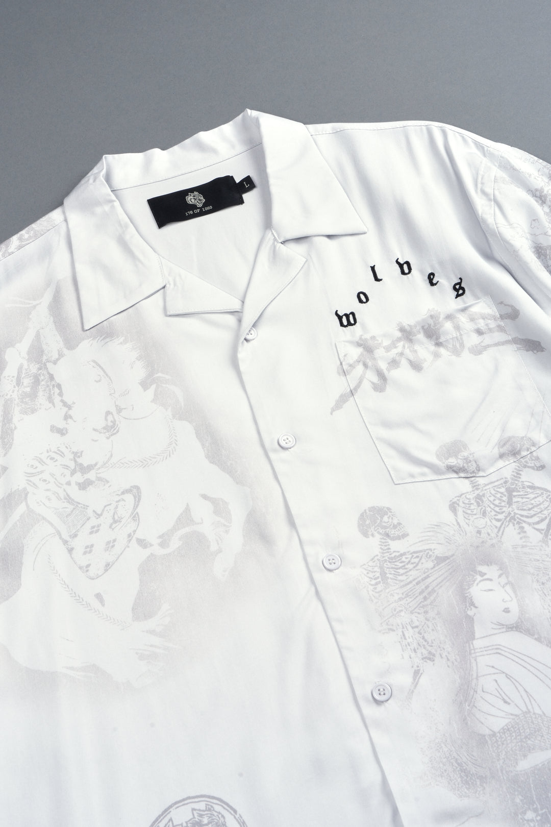 Ronin'S Lament Romero Mid Length Button Up in Cream