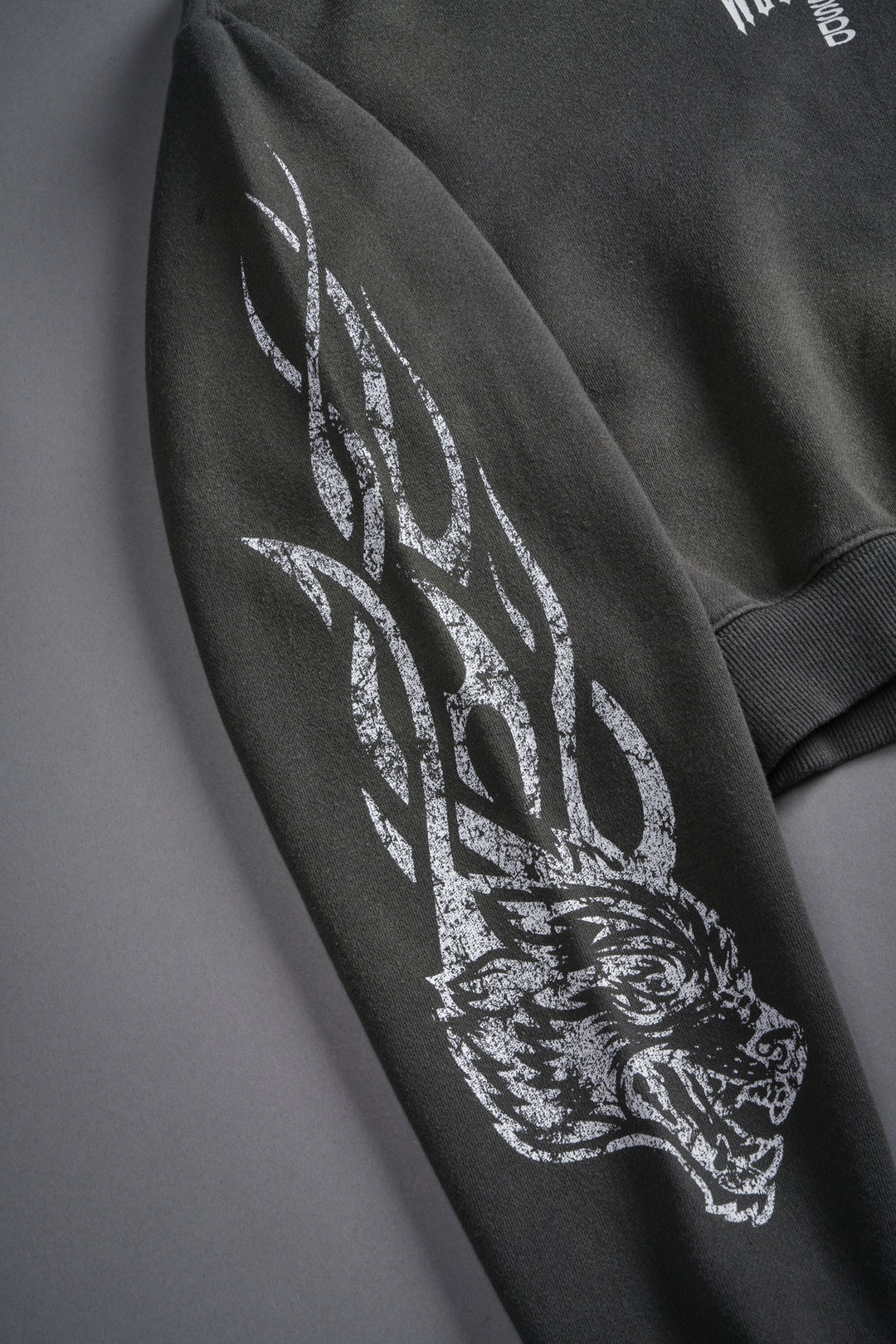 Finite Flame "Rose" She Hoodie in Wolf Gray Drift Wash