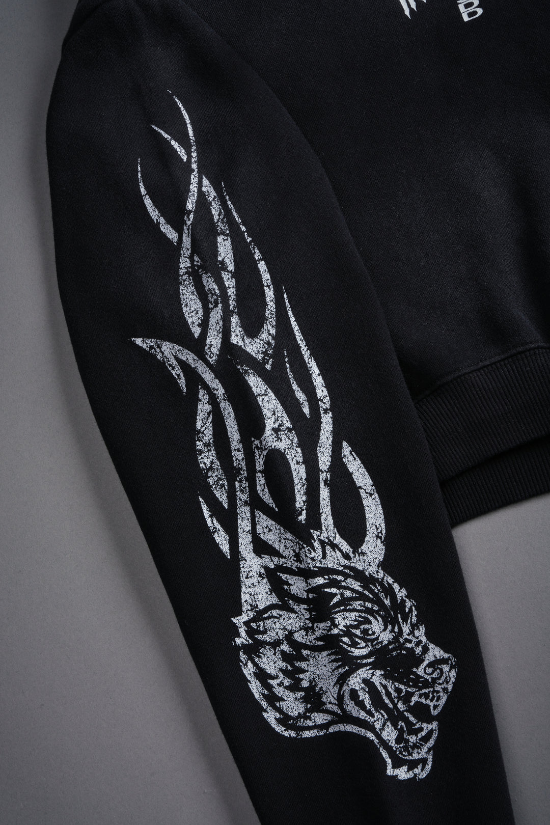 Finite Flame "Rose" She Hoodie in Black Drift Wash