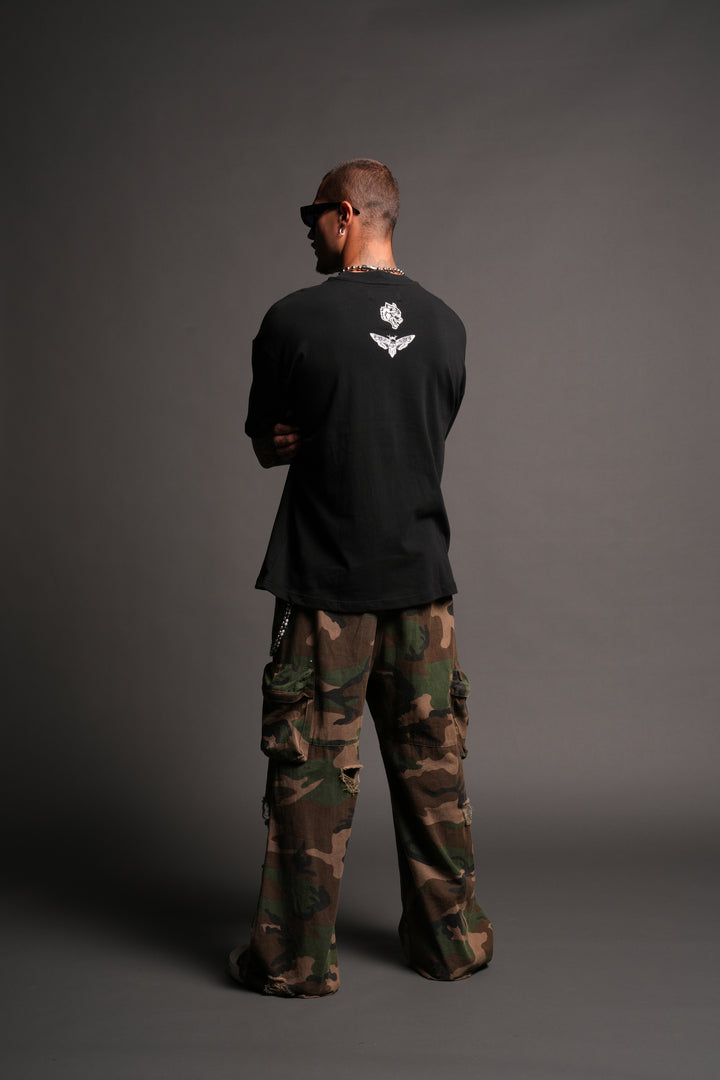 Reaper'S Calling Premium Oversized Tee In Black