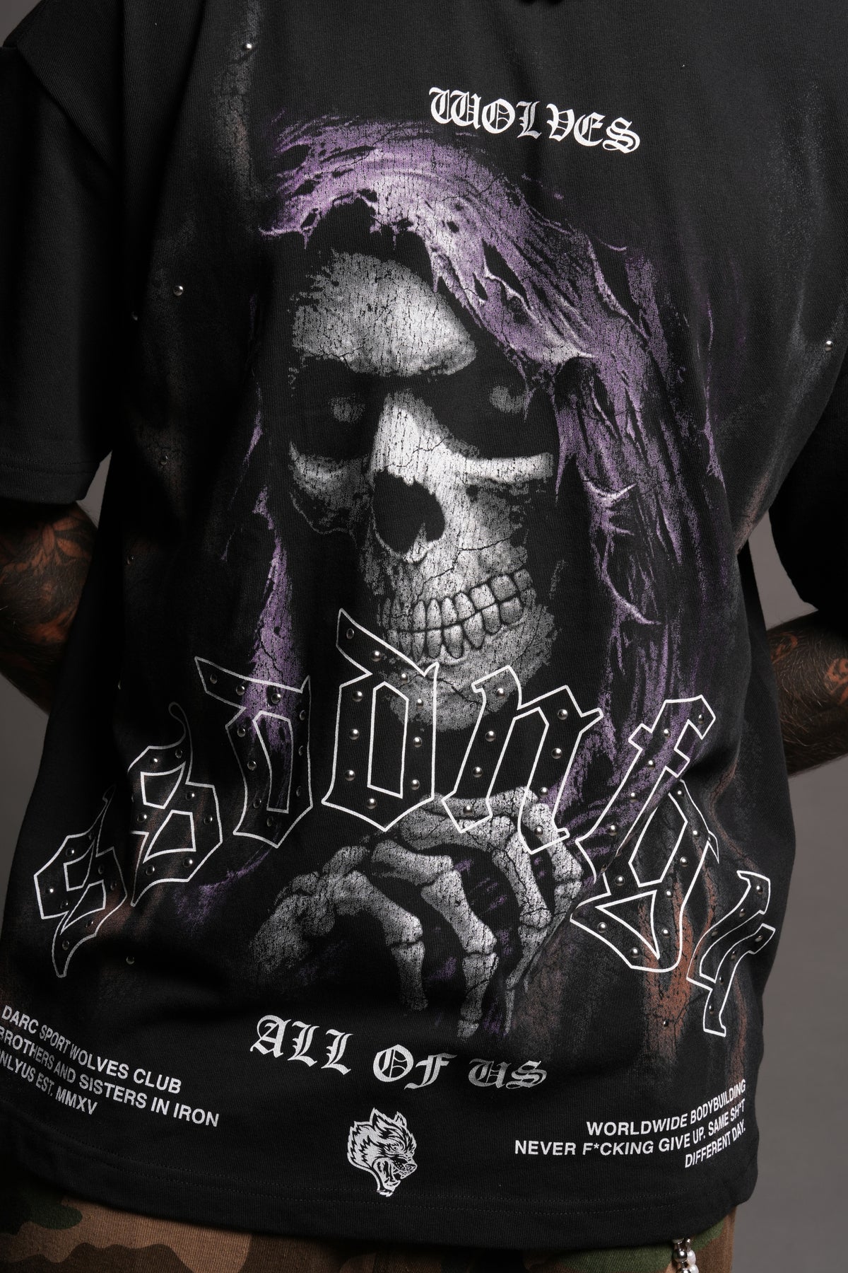 Reaper'S Calling Premium Oversized Tee In Black