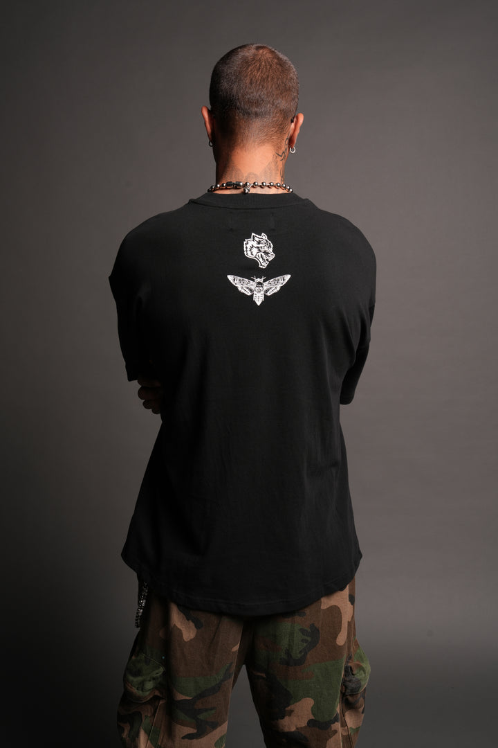 Reaper'S Calling Premium Oversized Tee In Black