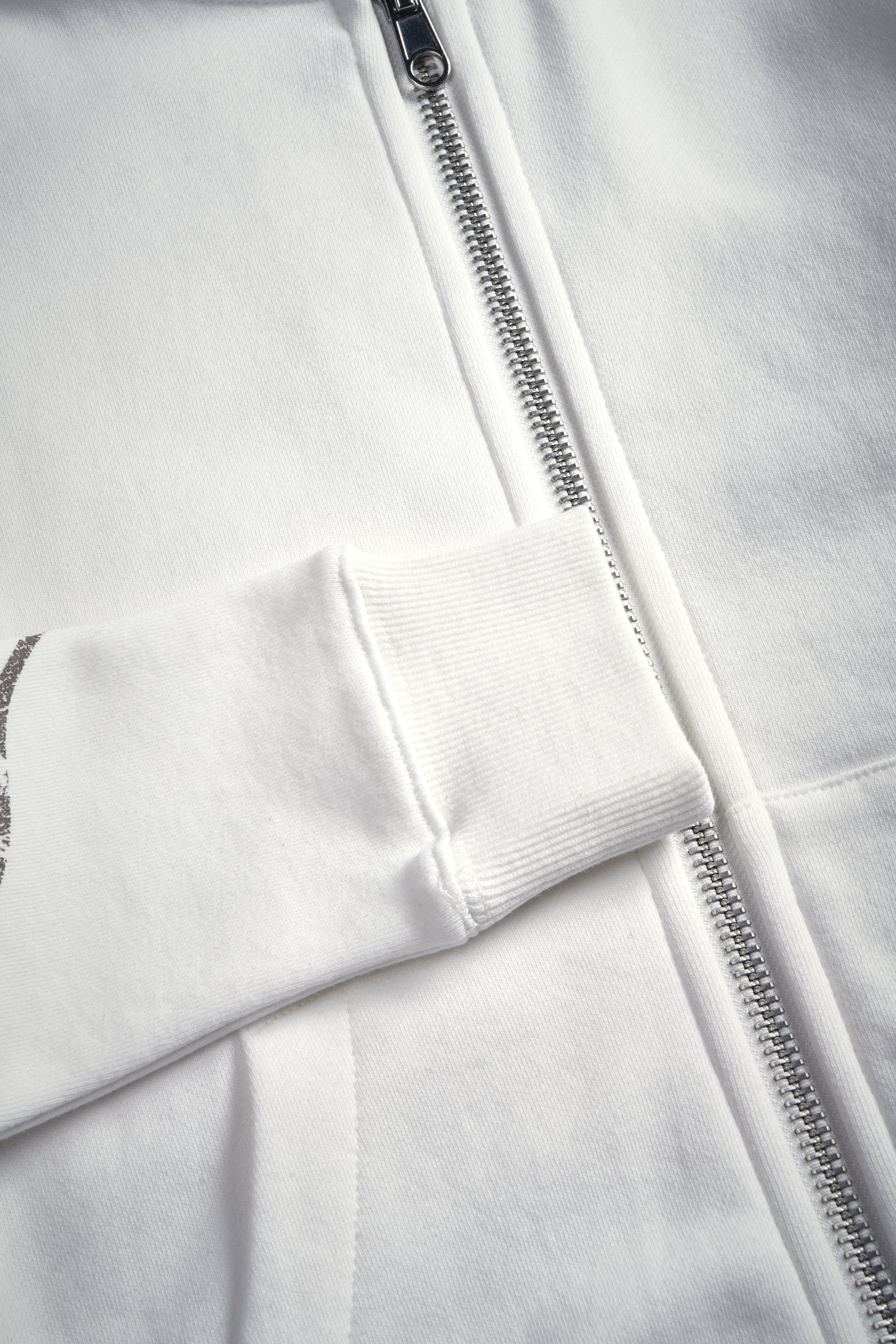 Finite Flame "Iris" Zip Up She Hoodie in Cream