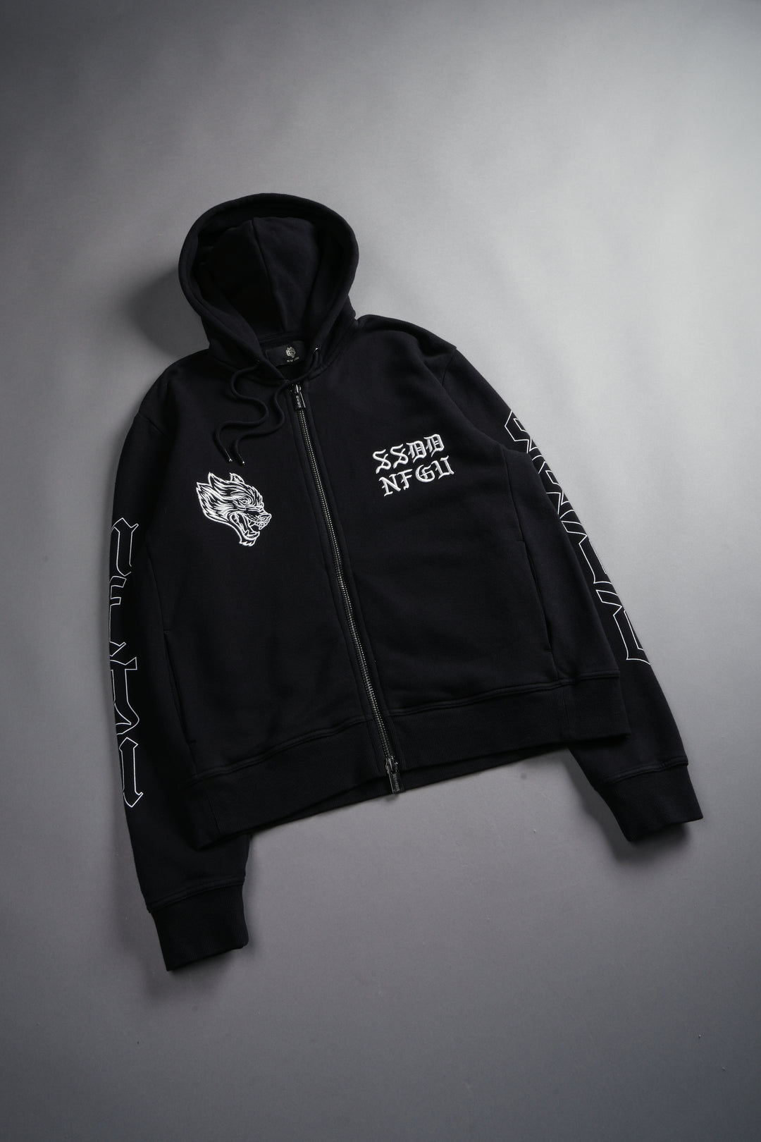 SSDDNFGU Donnie "Zip Up" Hoodie in Black