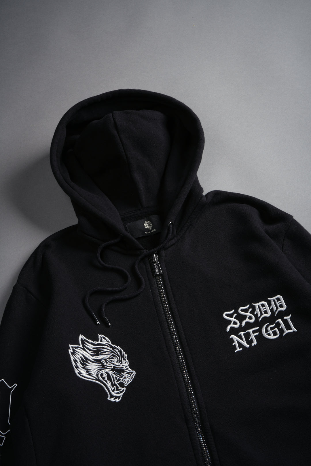 SSDDNFGU Donnie "Zip Up" Hoodie in Black
