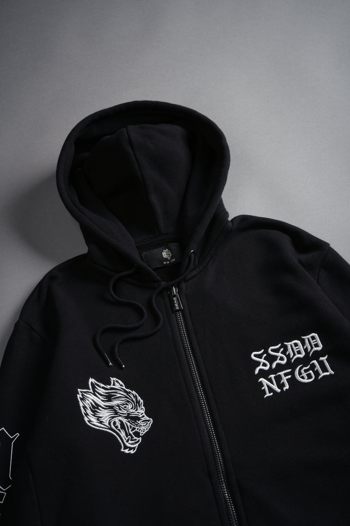 SSDDNFGU Donnie "Zip Up" Hoodie in Black