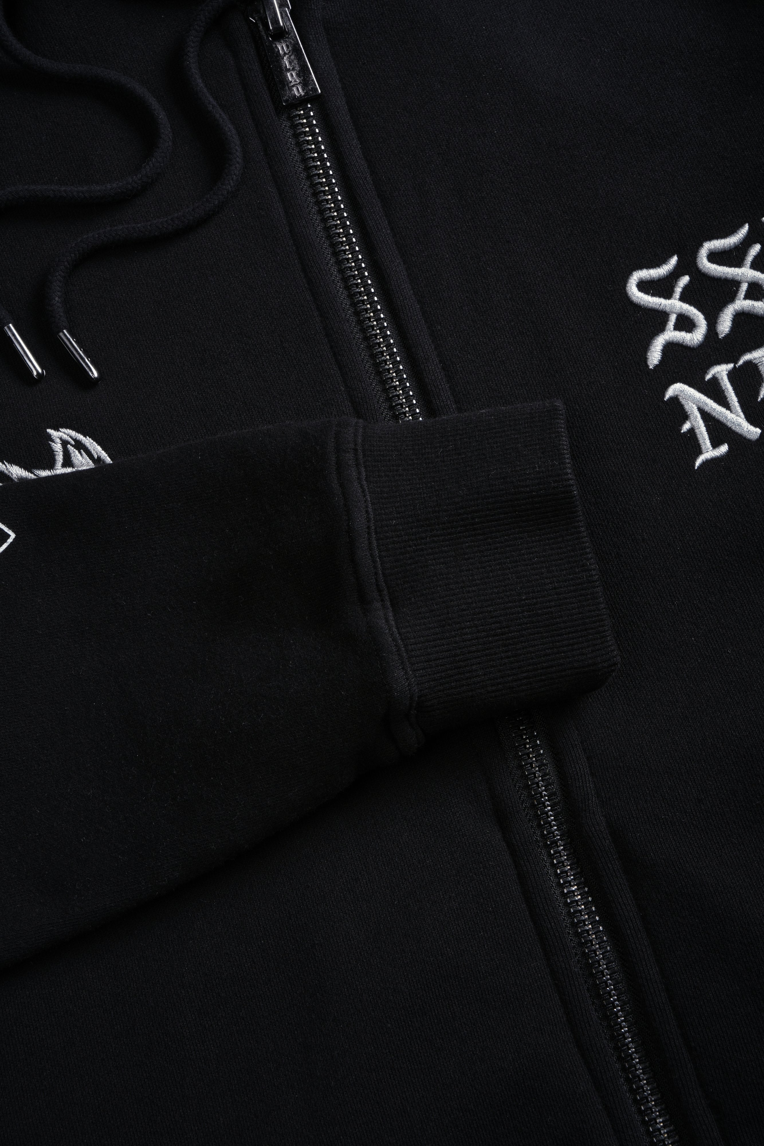SSDDNFGU Donnie "Zip Up" Hoodie in Black