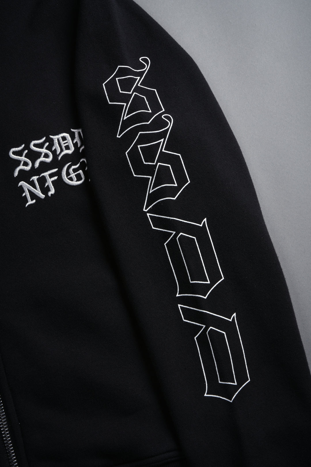 SSDDNFGU Donnie "Zip Up" Hoodie in Black