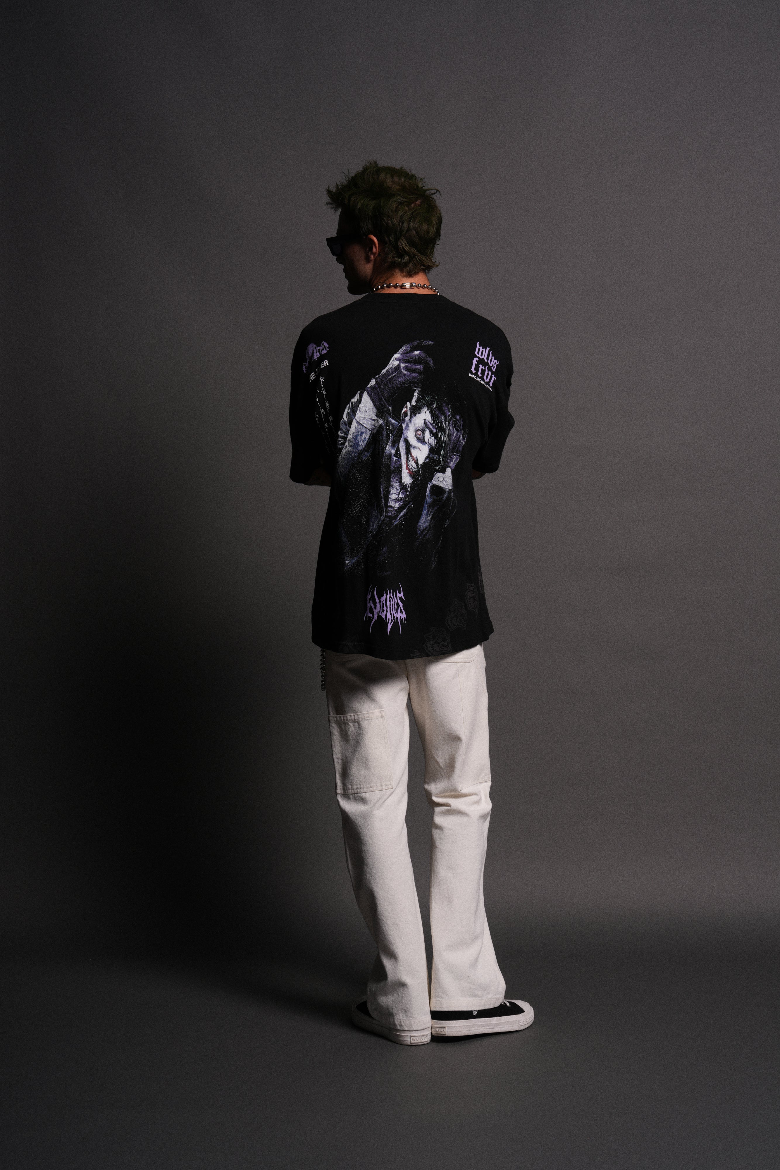 Darc Joker "Side By Side" Series Premium Oversized Tee in Black