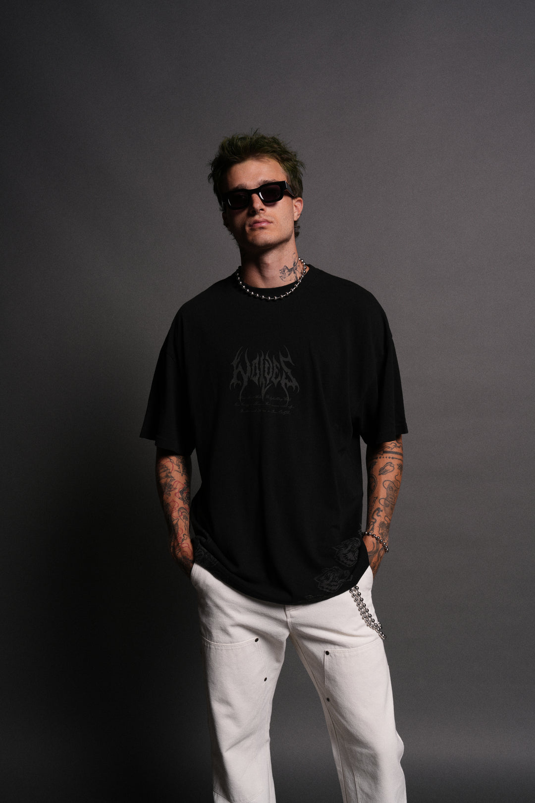 Darc Joker "Side By Side" Series Premium Oversized Tee in Black