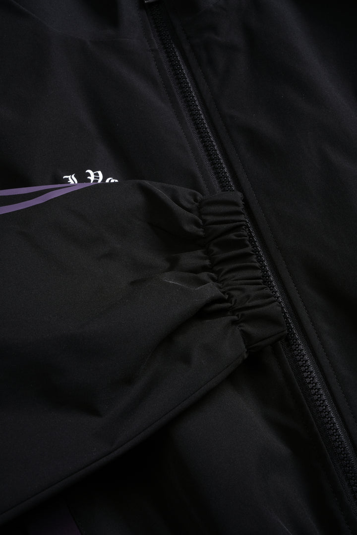 Wolves Finite Code Nadia Track Jacket in Black/Phantom Purple