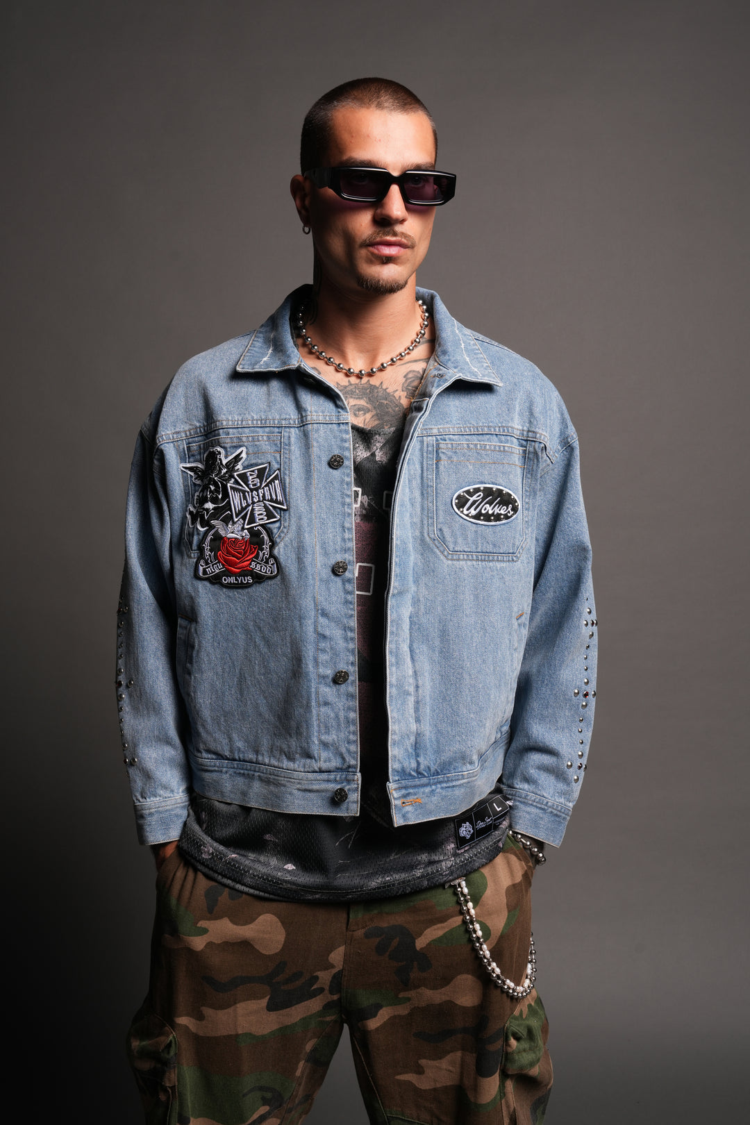 Wolves Heritage Jax Denim Jacket In Light Wash