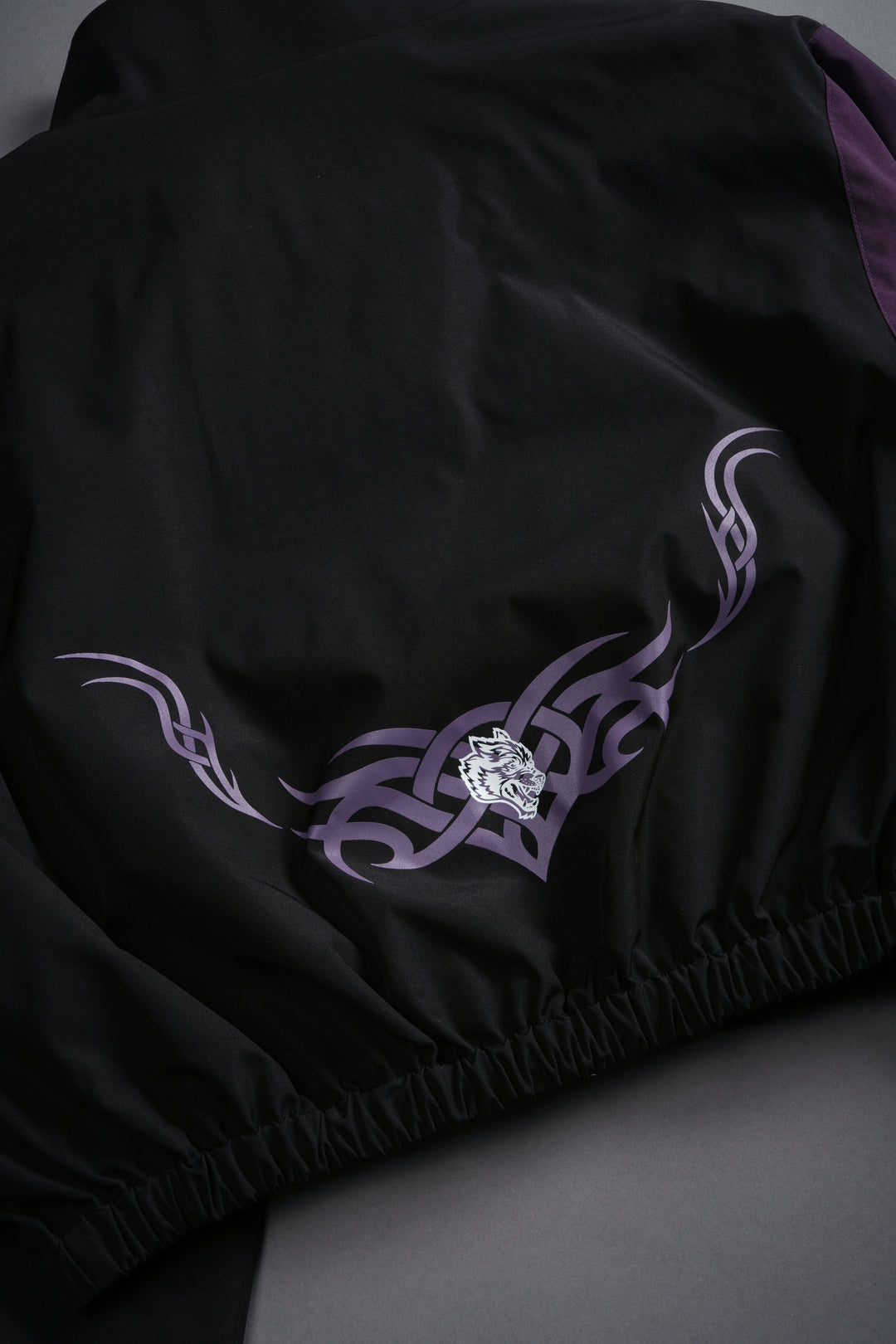 Wolves Finite Code Nadia Track Jacket in Black/Phantom Purple