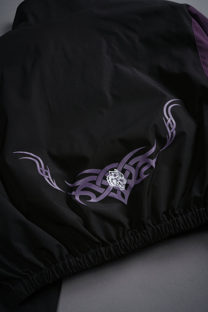 Wolves Finite Code Nadia Track Jacket in Black/Phantom Purple