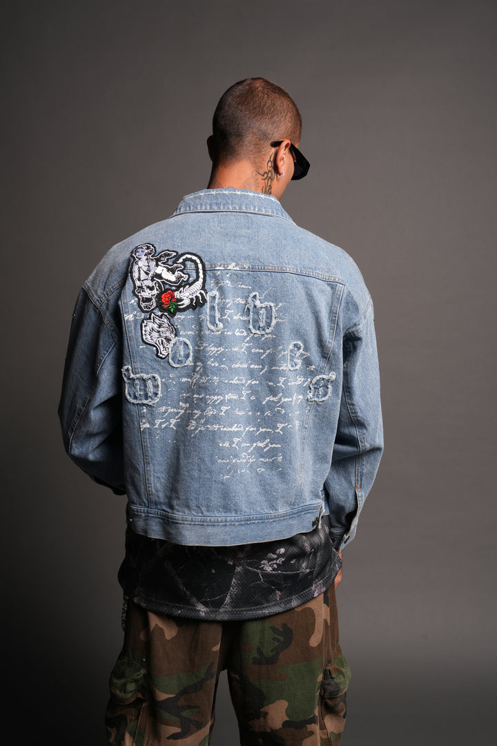 Wolves Heritage Jax Denim Jacket In Light Wash
