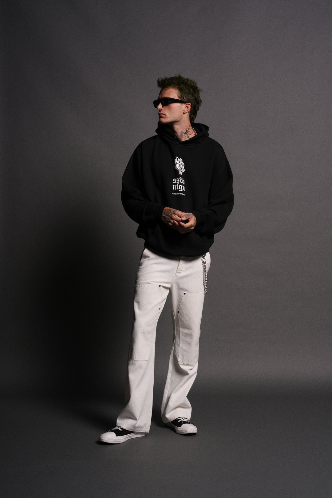 Them "Pierce" Hoodie in Black