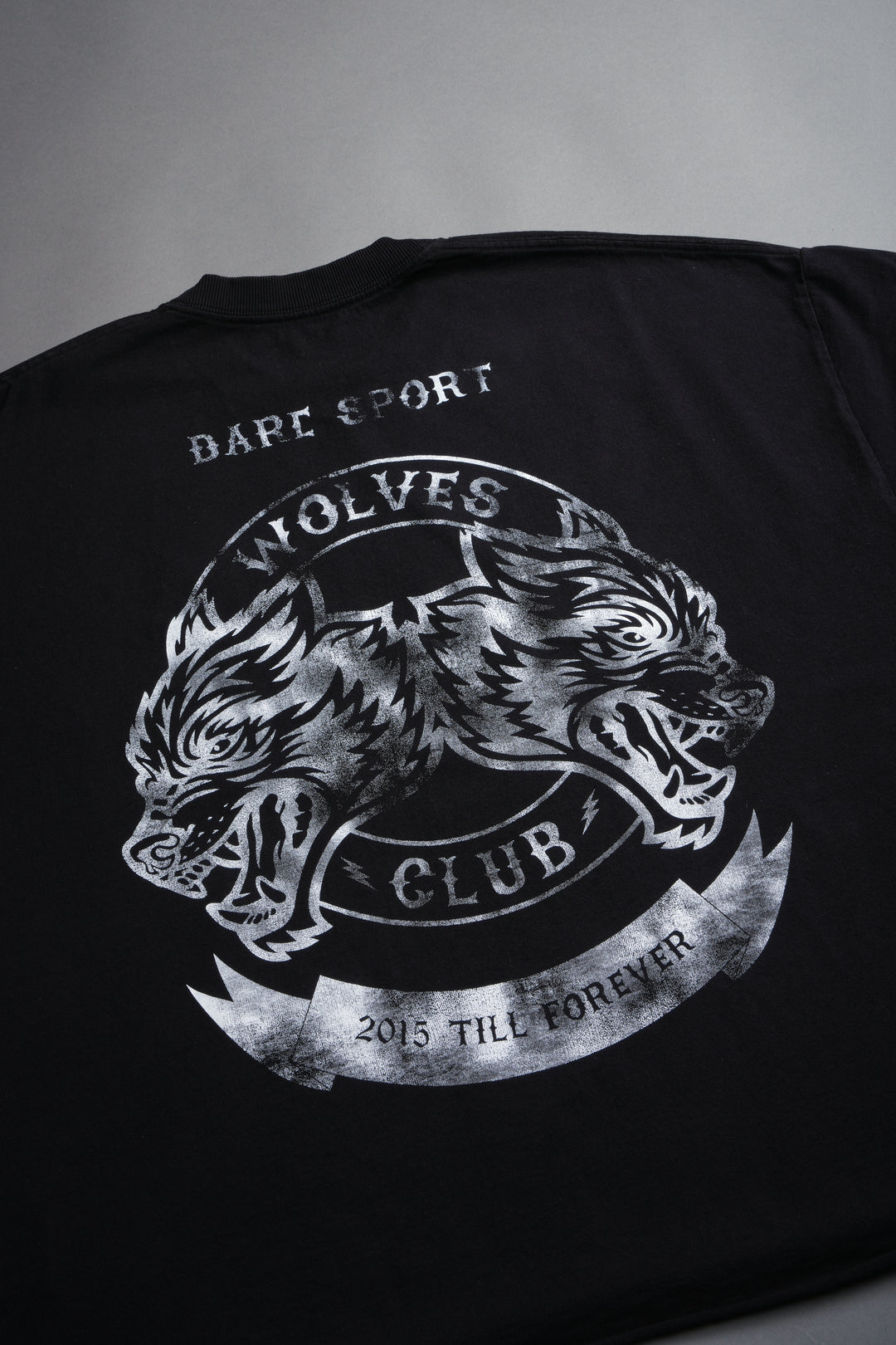 Wolves Club 2015 Till Forever Grunge Cut-Off Tee in Black