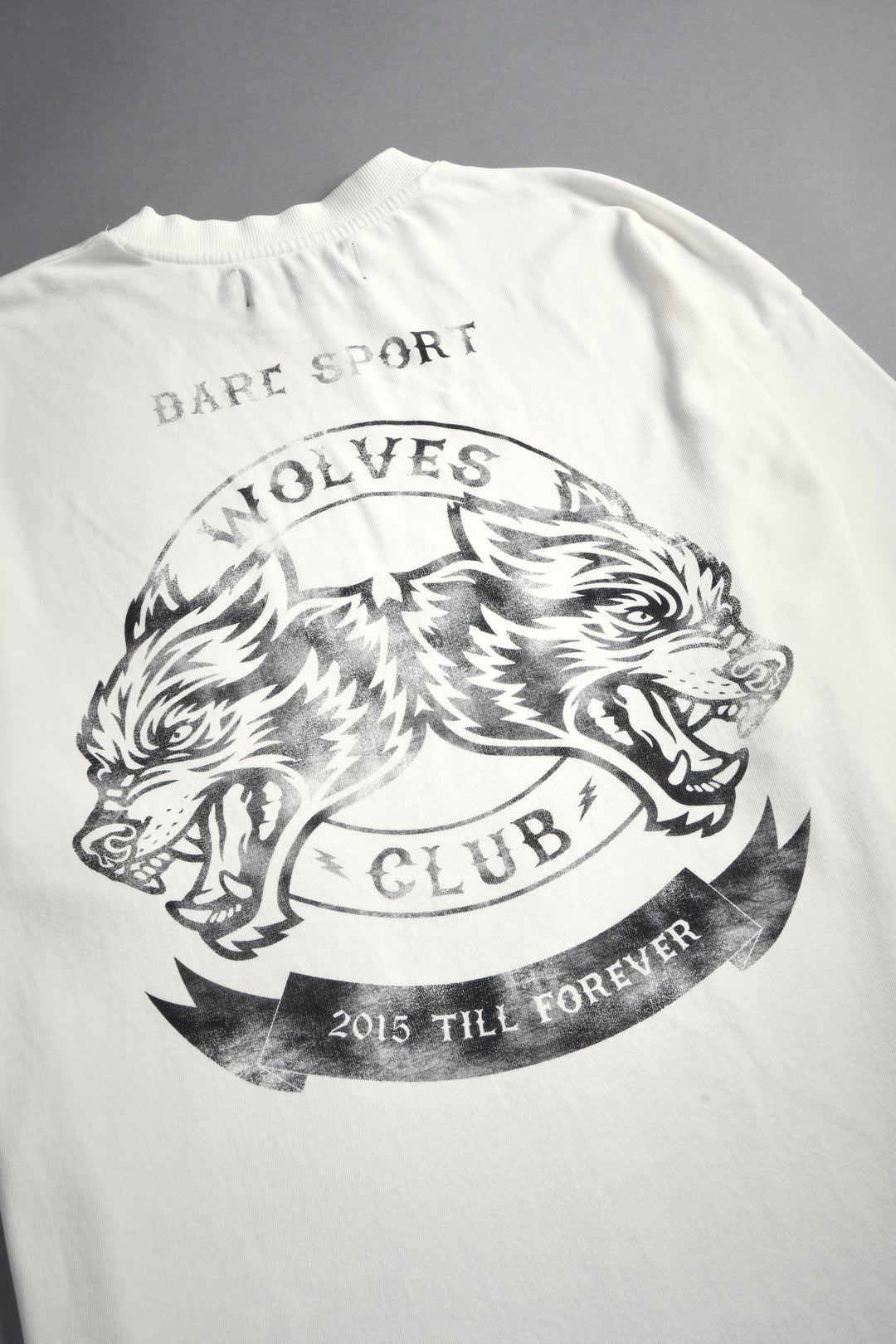 Wolves Club 2015 Till Forever "Premium" Oversized Tee in Cream