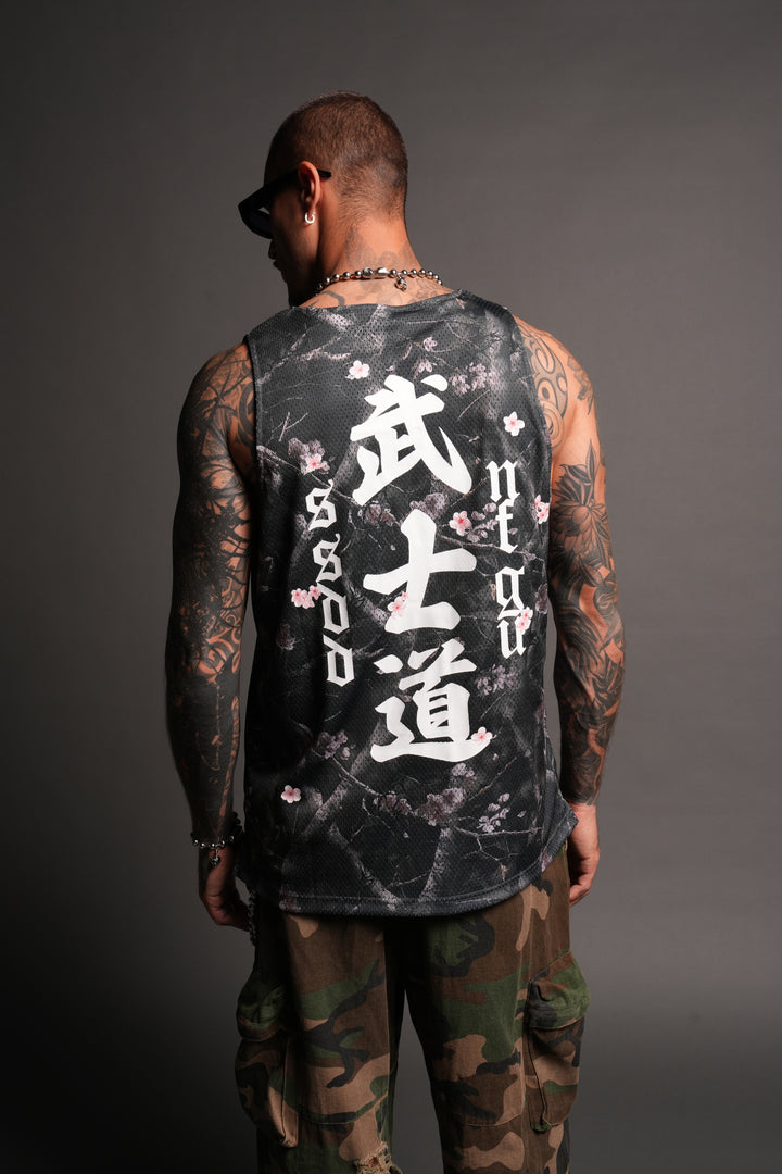 Shadow Blossom Reversible Bball Jersey In Slate Gray / All Of Us Camo