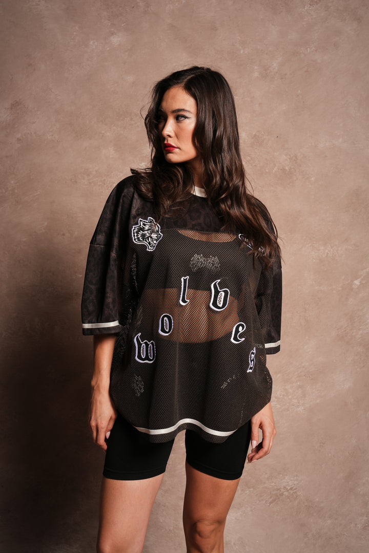 Darc Pyramid Bobby B Jersey in Darc Brown Leopard