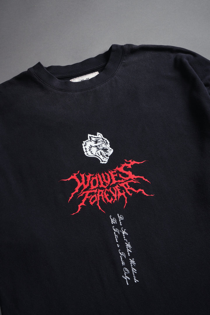Eye of the Beast "Side By Side" Series Premium Oversized Tee in Noir Drift Wash