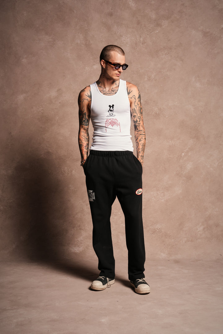 Written On Stone Bigelow Sweat Pants in Black