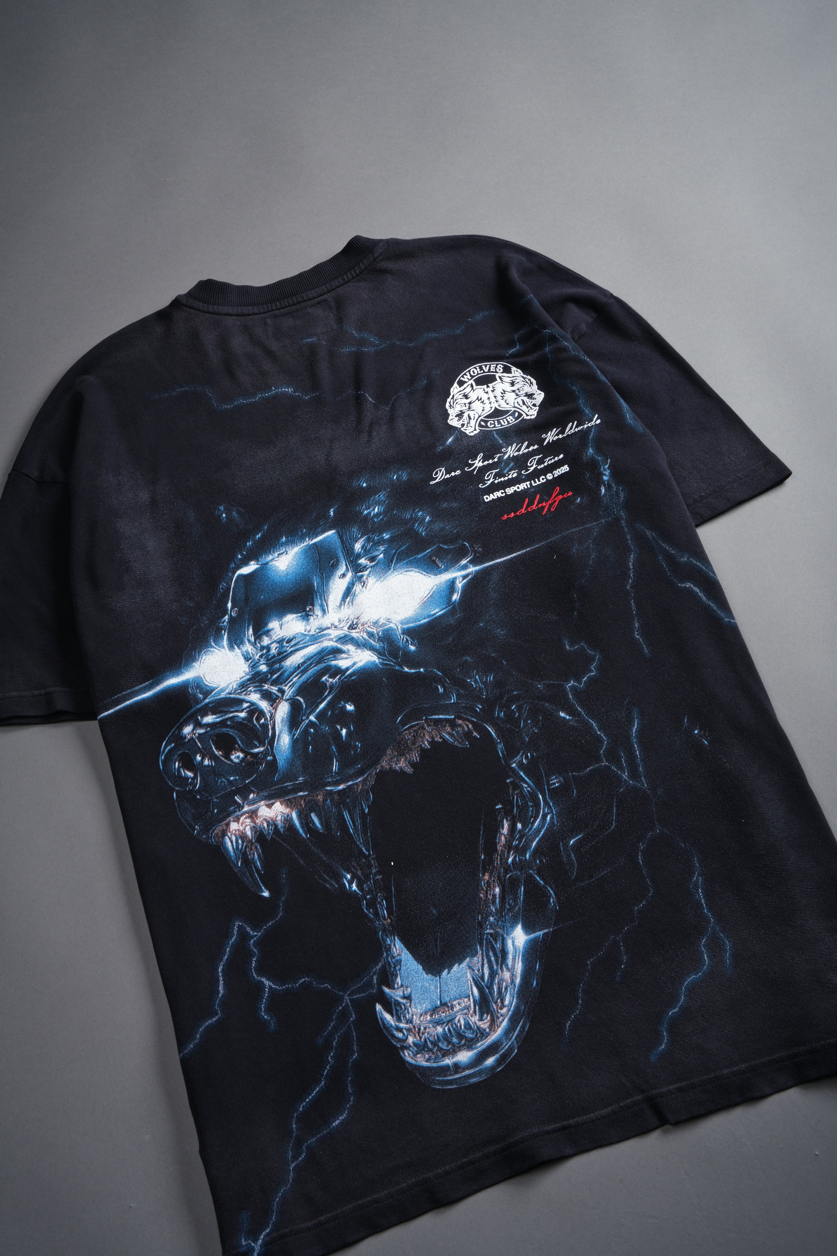 Eye of the Beast "Side By Side" Series Premium Oversized Tee in Noir Drift Wash