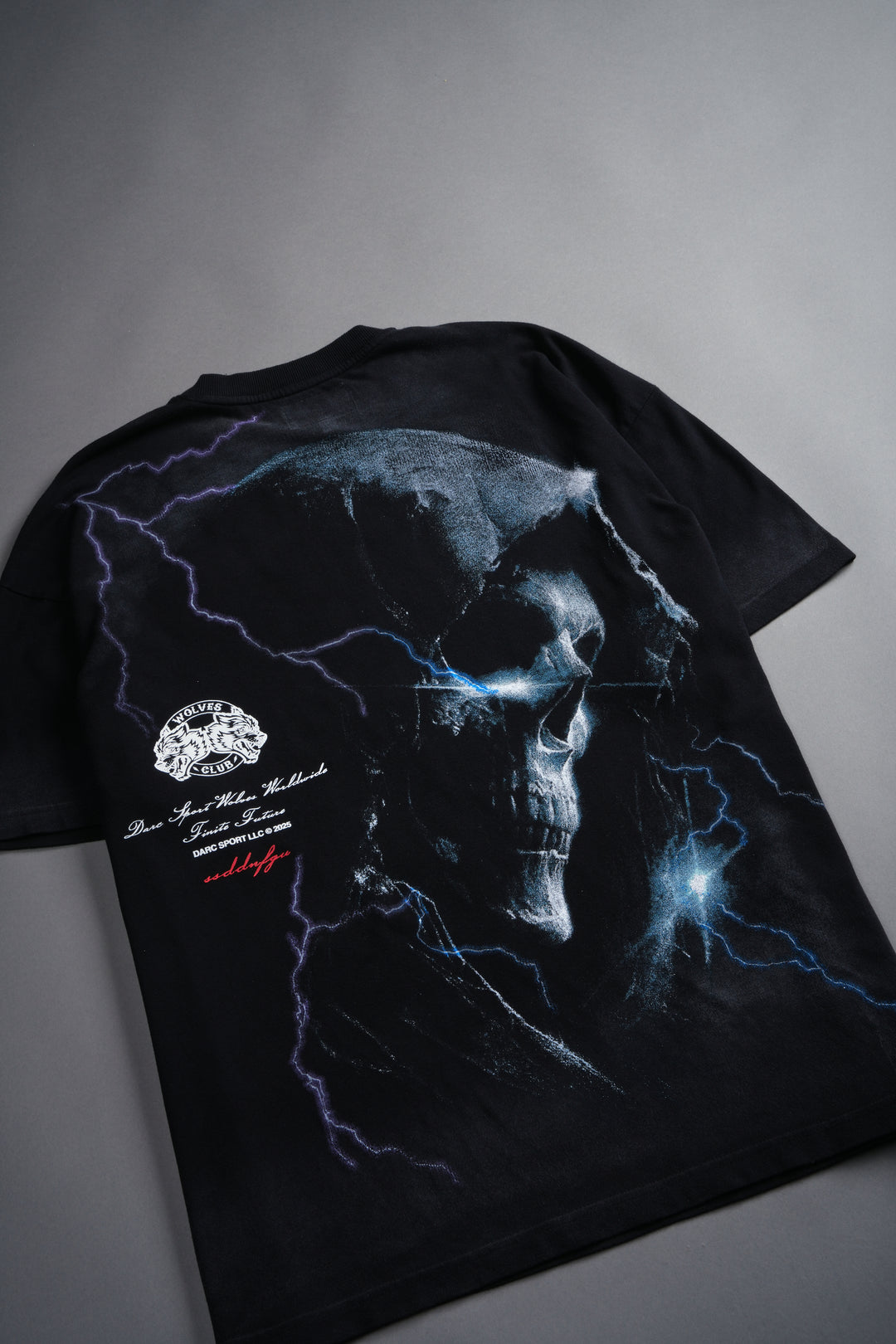 Future's Call "Side By Side" Series Premium Oversized Tee in Black Drift Wash