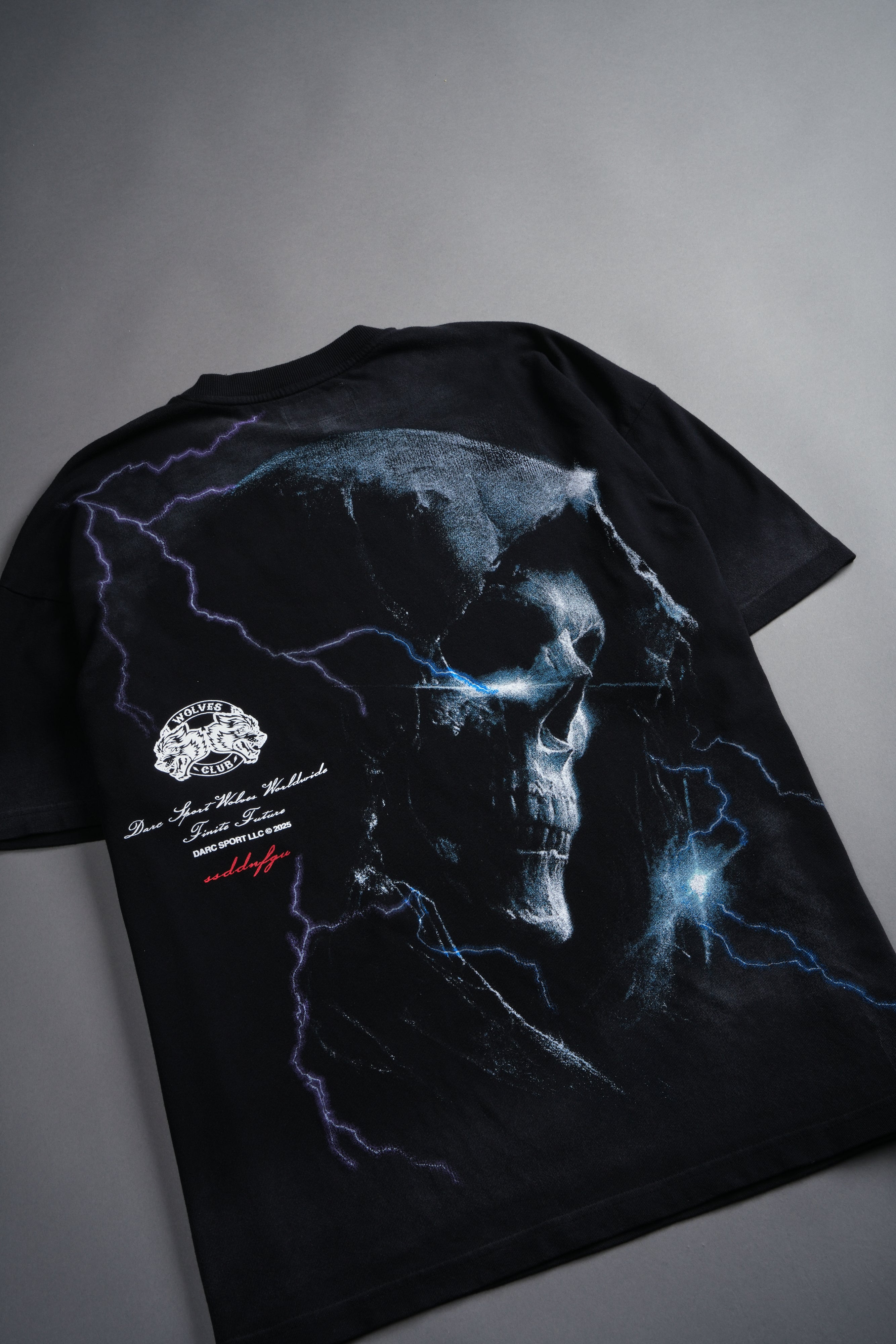 Future's Call "Side By Side" Series Premium Oversized Tee in Black Drift Wash