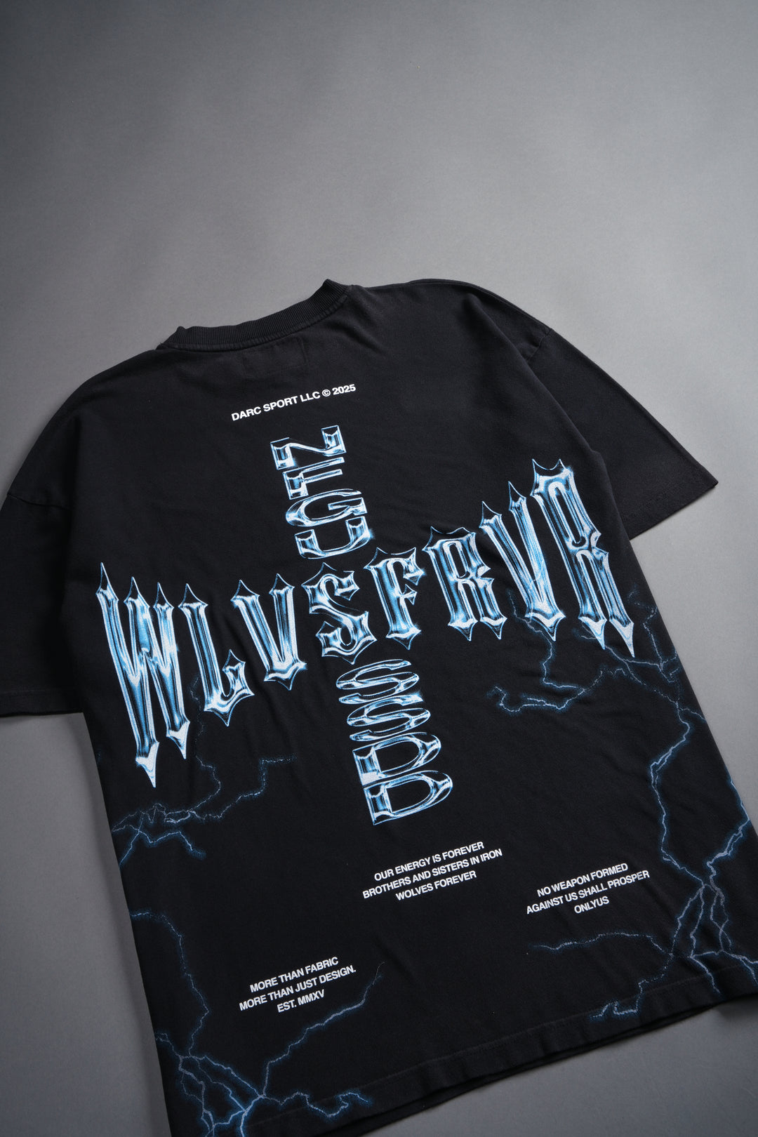Iron Code "Side By Side" Series Premium Oversized Tee in Charcoal Drift Wash