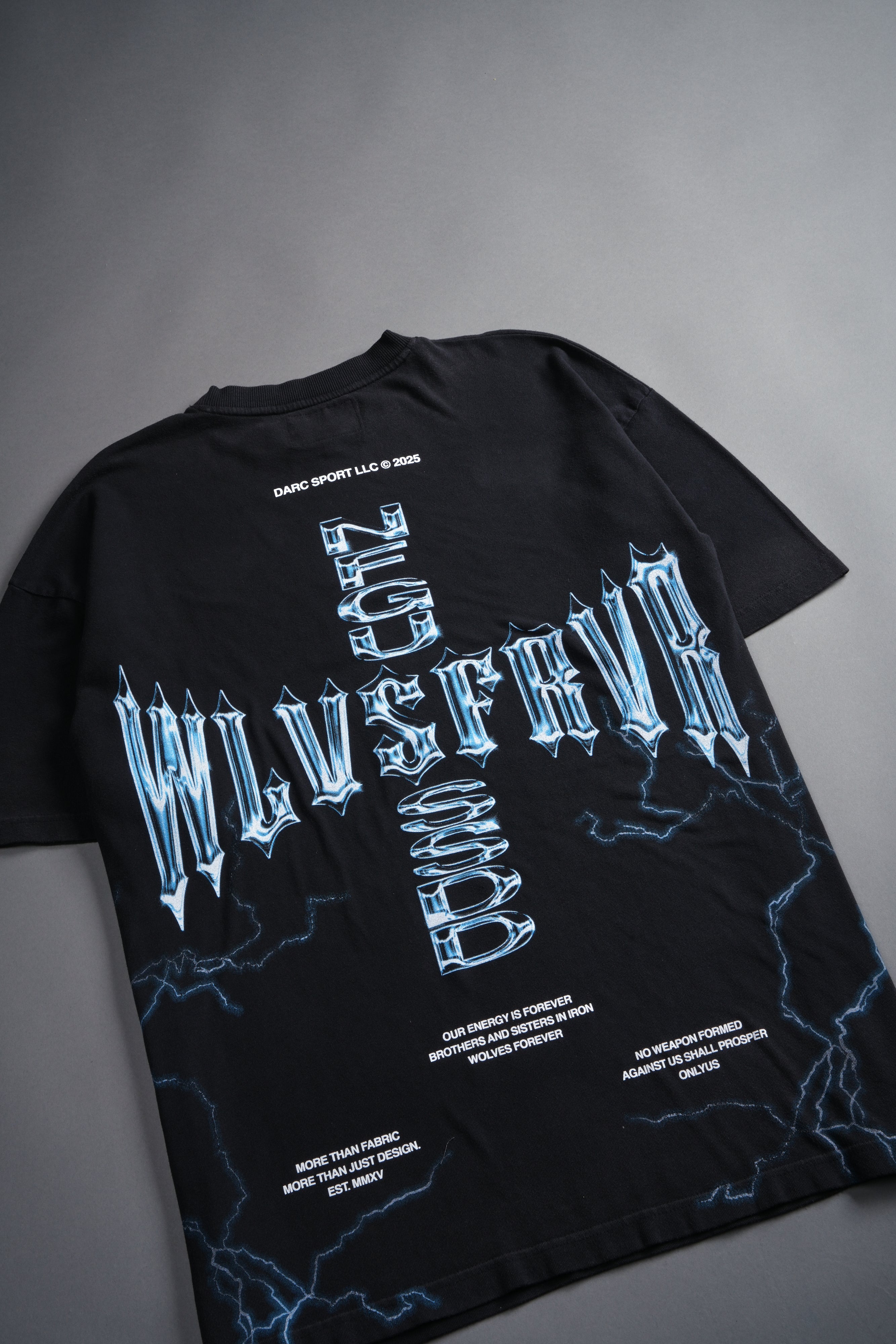 Iron Code "Side By Side" Series Premium Oversized Tee in Charcoal Drift Wash