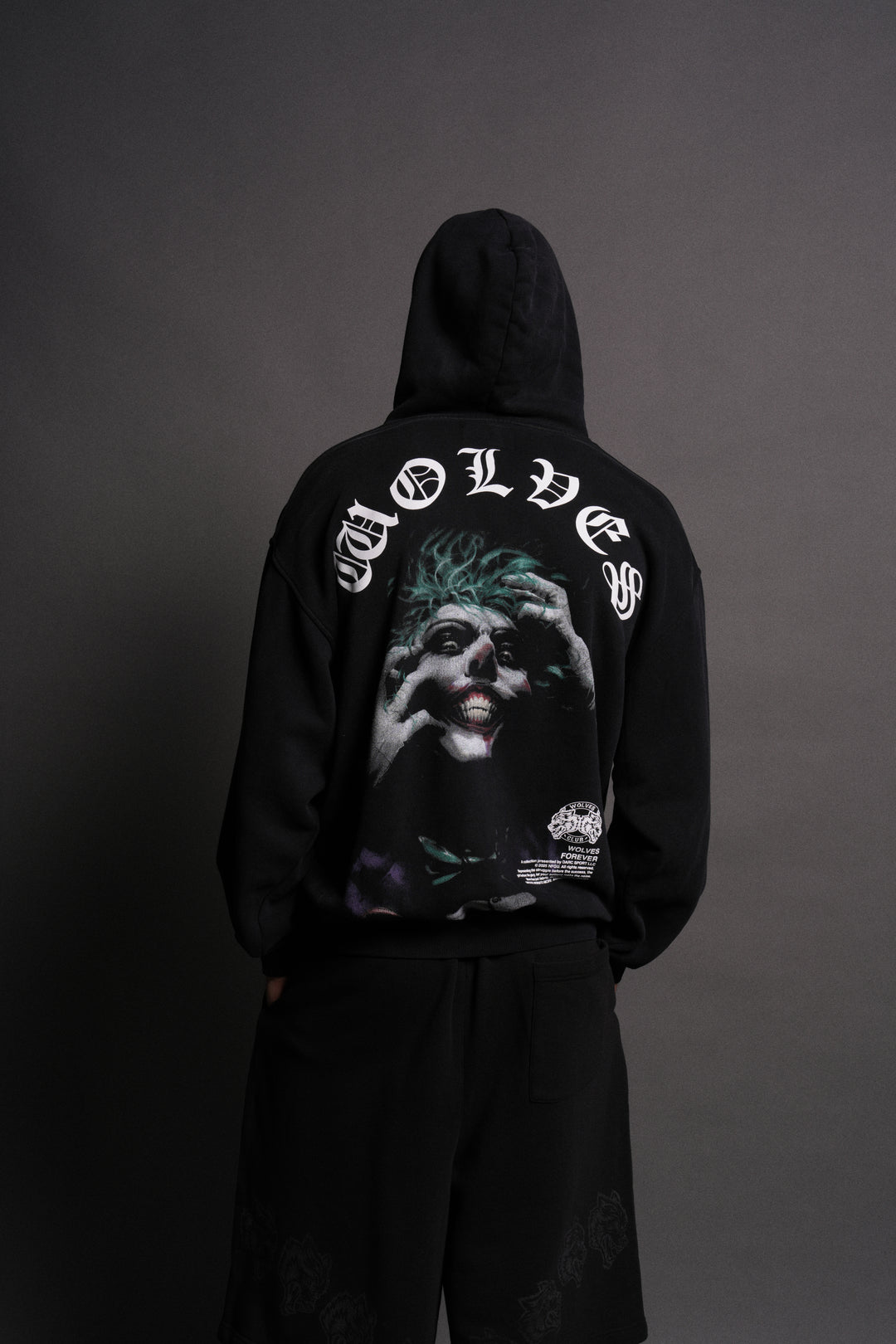 The Last Laugh "Pierce" Hoodie in Black Drift Wash