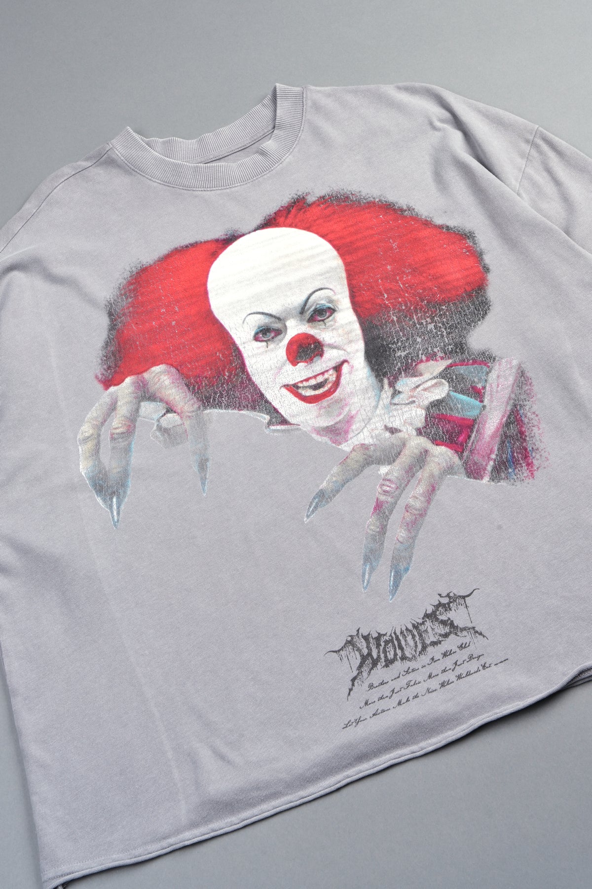 Pennywise Premium Raw Hem Box Cut Tee In Dove Gray