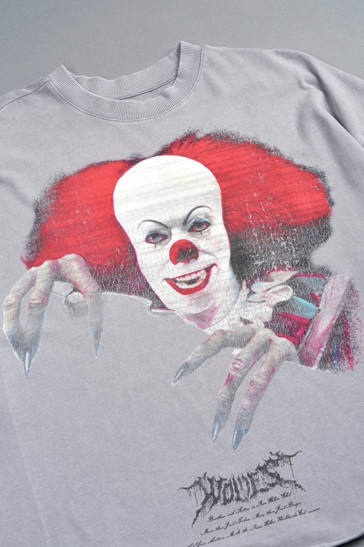 Pennywise Premium Raw Hem Box Cut Tee In Dove Gray