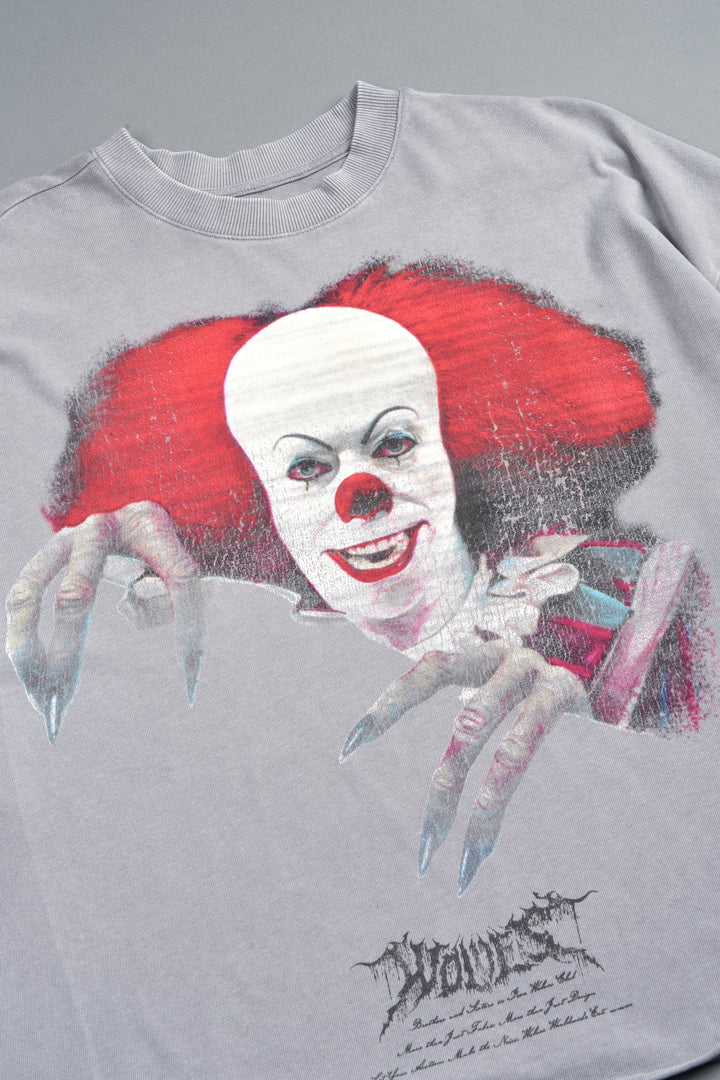 Pennywise Premium Raw Hem Box Cut Tee In Dove Gray
