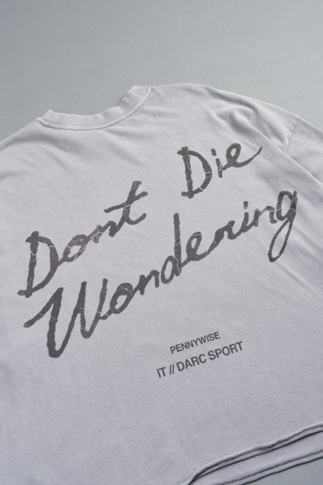 Pennywise Premium Raw Hem Box Cut Tee In Dove Gray