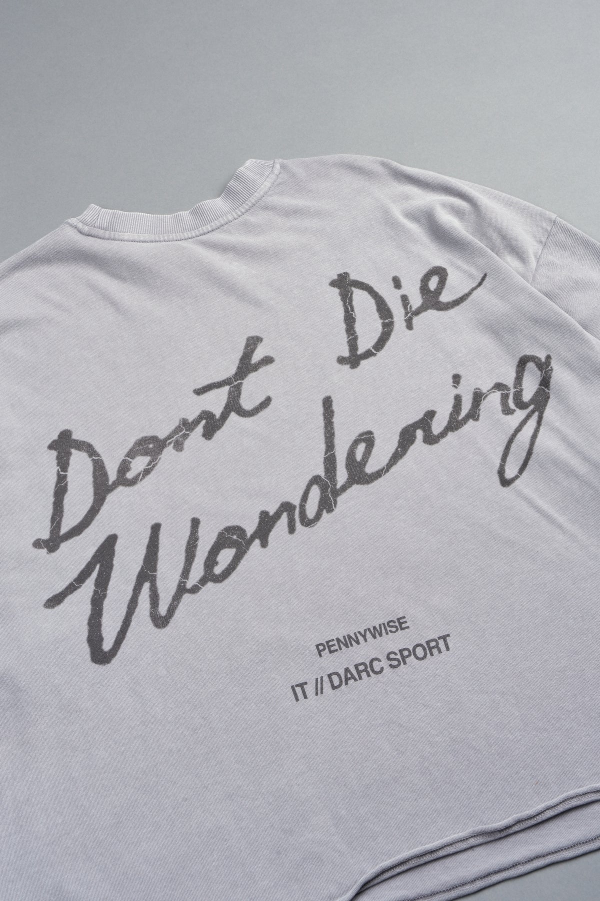 Pennywise Premium Raw Hem Box Cut Tee In Dove Gray