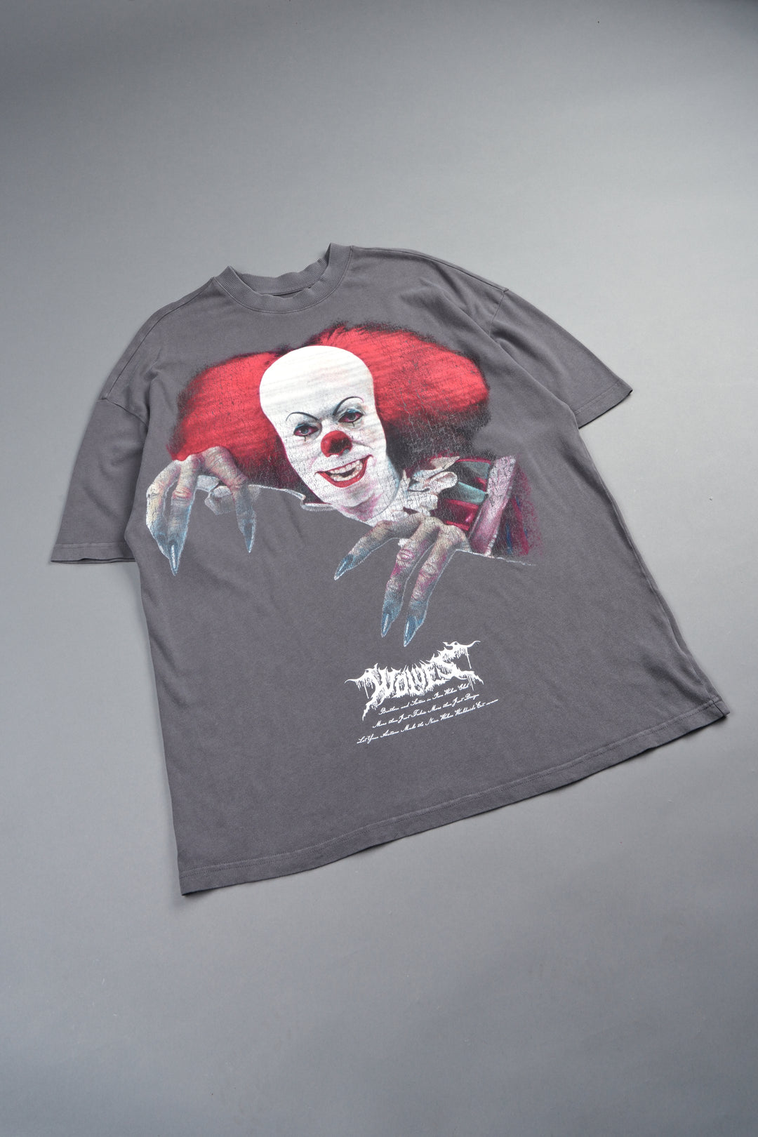 Pennywise Premium Oversized Tee In Slate Gray