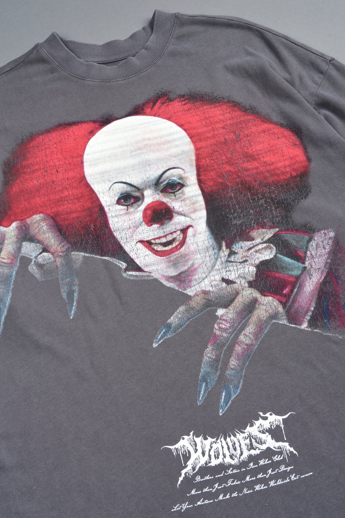 Pennywise Premium Oversized Tee In Slate Gray